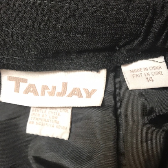 Tanjay Black Lined Skirt - Picture 4 of 4